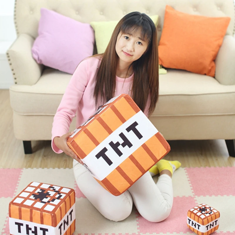 10/20/30cm Minecraft TNT Plush Toys Cartoon Game Stuffed Toys Pillow Bomb soft Plush Toy For Kids Children My Small World Game 10/20/30cm Minecraft TNT Plush Toys Cartoon Game Stuffed Toys Pillow Bomb soft Plush Toy For Kids Children My Small World Game