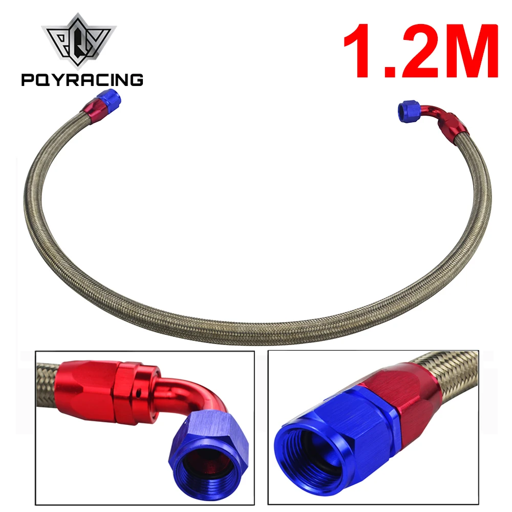 

PQY - 1.2METER AN10 STAINLESS STEEL BRAIDED Fuel Oil Line + STRAIGHT AN SWIVEL FITTING + 90 DEGREE SWIVEL FITTING PQY3702S