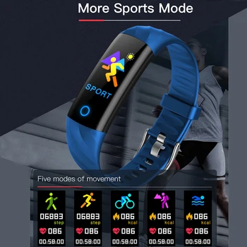 IP68 Waterproof Smart Bracelet Pedometer Heart Rate Monitor Blood Oxygen Fitness Tracker Smart Wristband Multi Sport Smart Band 6