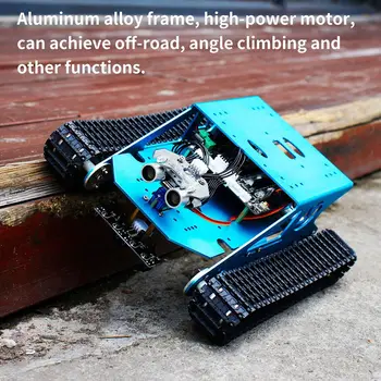 

Track Robot Kit Programmable Smart Tank Mobile Platform Chassis Robot Kit Electronic Project Learning for Arduino UNO R3