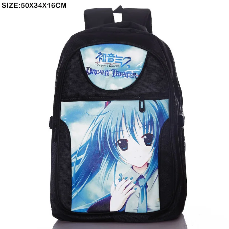 New Anime VOCALOID Hatsune Miku Laptop Backpack Bag Black School Bags Bookbag Laptop Travel Work Leisure Fashion Bag Boy Girl bookbags-for-girls : image New Anime VOCALOID Hatsune Miku Laptop Backpack Bag Black School Bags Bookbag Laptop Travel Work Leisure Fashion Bag Boy Girl bookbags-for-girls