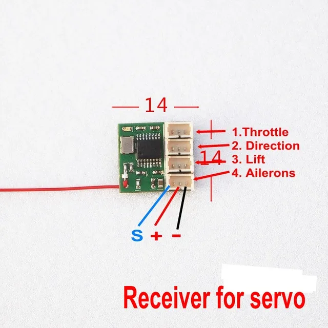 2 channel transmitter and receiver for rc plane