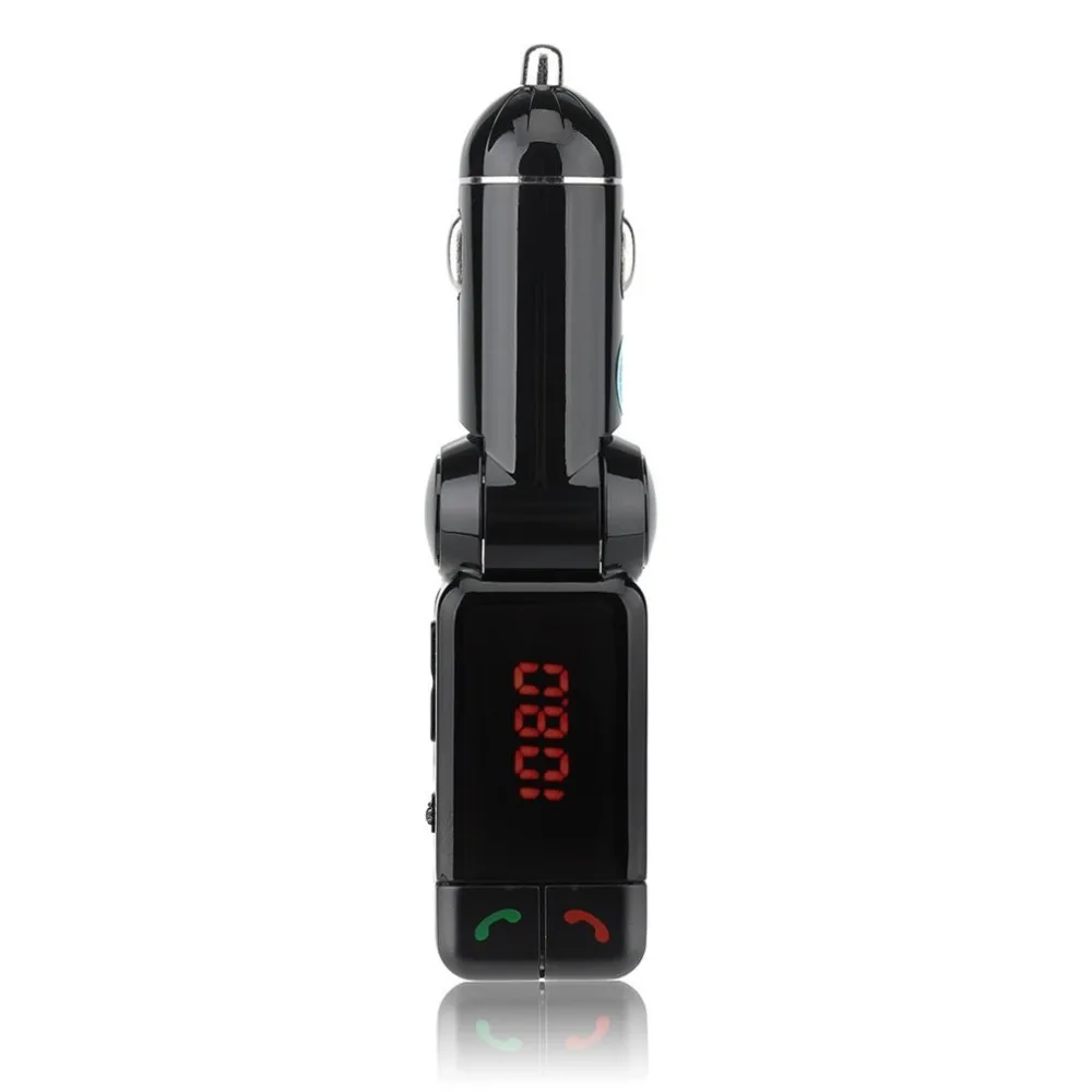 VicTsing FM Transmitter Bluetooth Car Kit with Dual USB Car Charger Hands-Free Calling Wireless In-Car FM Transmitter MP3 Player (2)
