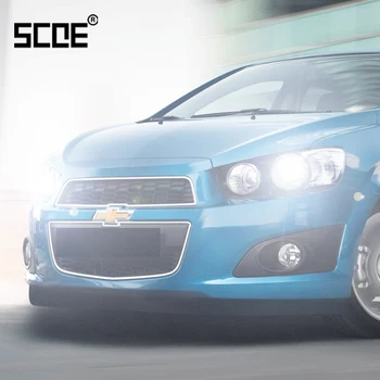 

For Chevrolet Aveo Cruze Kalos Lanos Matiz Orlando SCOE 2PCS Auto Low Beam Super Halogen Bulb Headlight Car Styling warm white