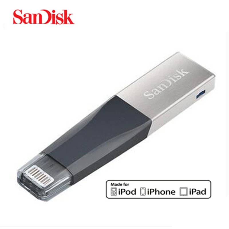 

Sandisk Pen Drives USB3.0 OTG USB Flash Drive 64gb 128gb 256gb Memory Stick for iPhone/iPad/iPod Lightning USB Dual interface