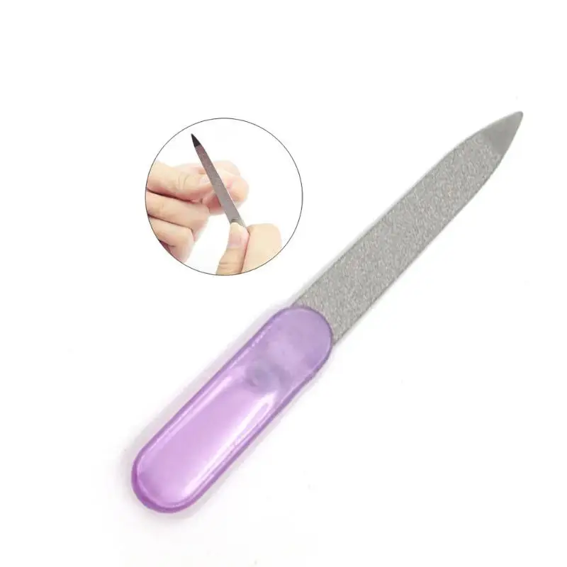 

1pc Nail Files Sanding Manicure Buffing Polish Buffer Beauty Nail Art Tools Plastic Nail File random color