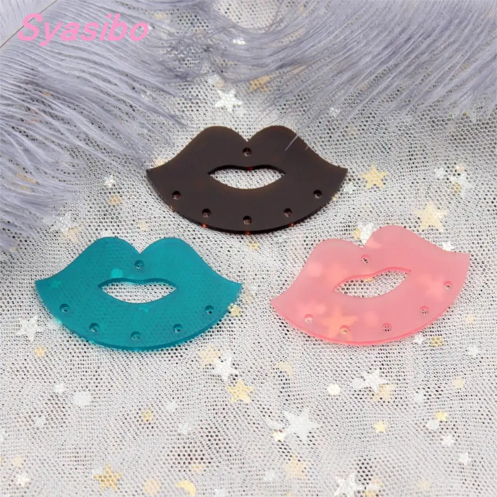 50 мм акриловые серьги для губ висячие с 7 отверстиями праздничные украшения