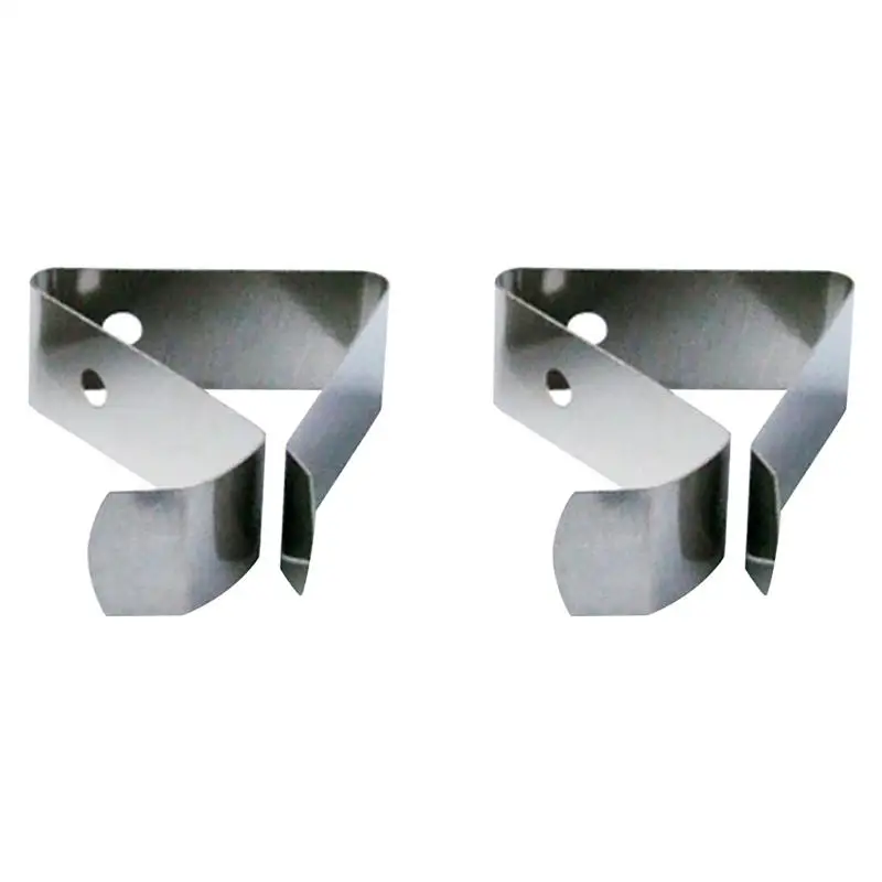 

2 pcs Thermometer Holder Flexible Universal Heat-resisting Stainless Steel Probe Clip Kitchen Tool for Coffee Pot Fryer Grill