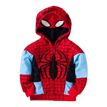 

2019 Real Sale Full Manteau Fille Children's Sweatshirts 100% Cotton Terry Cartoon Sweater Boys Spider Man Hoodies Jackets Coat
