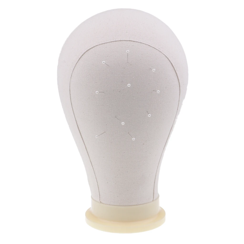 24 inch Canvas Block Head For Wigs Making Manikin Mannequin Model with Adjustable Tripod Stand