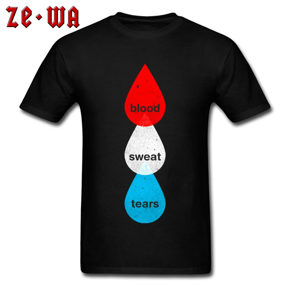 Tops Shirts Blood Sweat Tears Summer Autumn Short Sleeve Pure Cotton Round Collar Men T Shirts Crazy Tops Shirt High Quality Blood Sweat Tears black