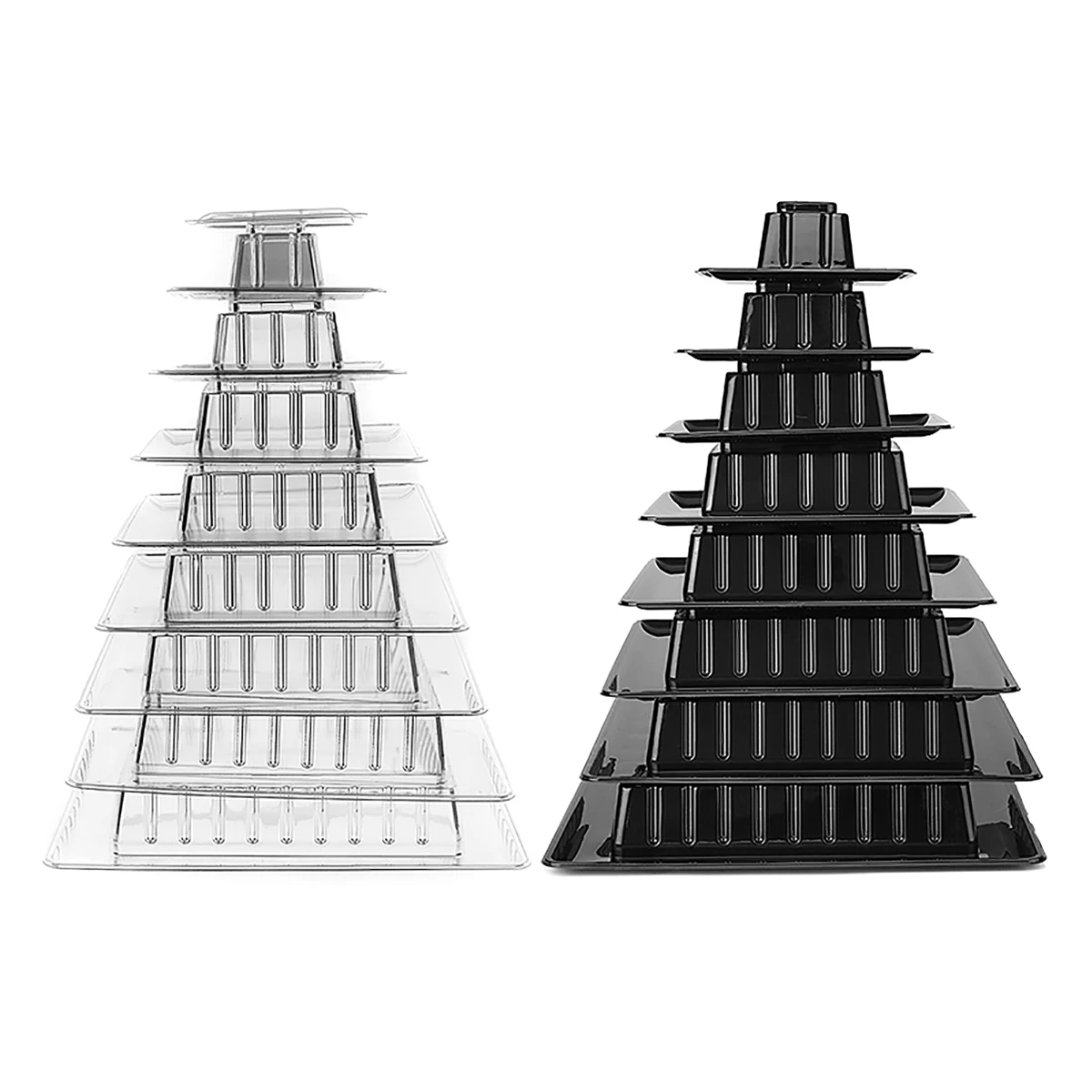 

PVC 9 Tiers Macaron Tower Cake Stand Cupcake Dessert Display Holder Cake Decorating Tools Birthday Wedding Party Decoration