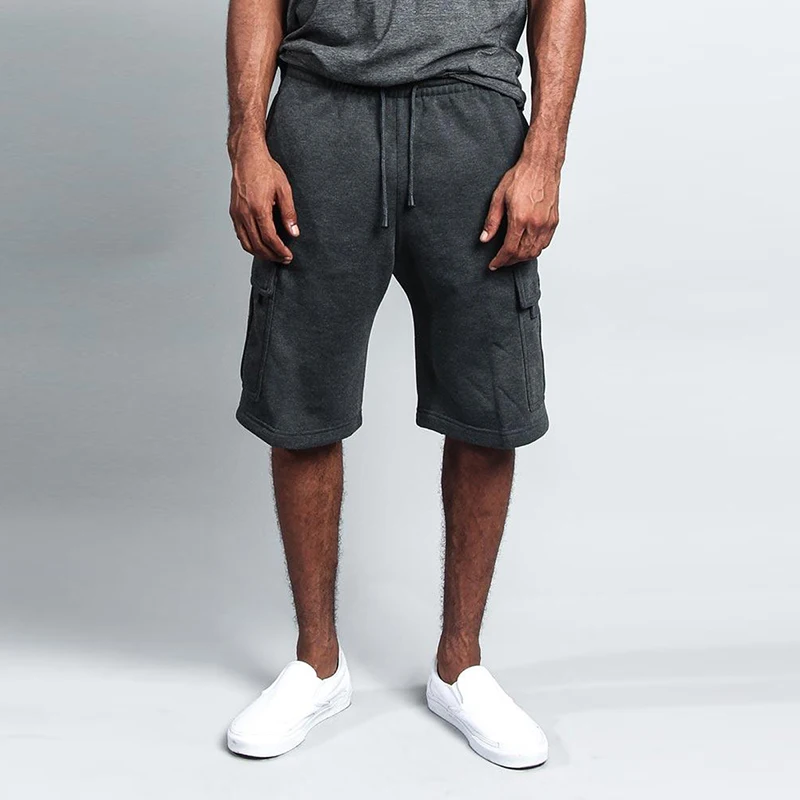 Мужские шорты большого размера новые летние мужские хлопковые свободные шорты рабочие шорты мужские повседневные шорты с эластичной талией 8J0954