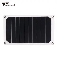 amzdeal Portable 6W USB 2.0 Solar Power Panel External Backup Battery Charger Outdoor Travel Camping Universal For MP3/MP4 phone