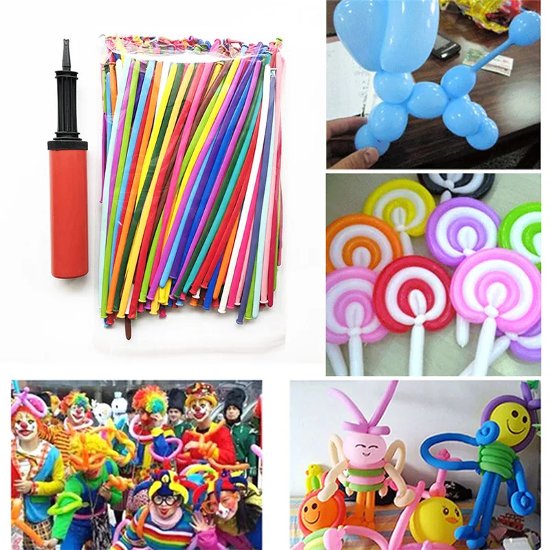 

Birthday party decorations kids adult Birthday balloons 50 PCS Magic strip balloon handmade diy balloon sent free of charge pump