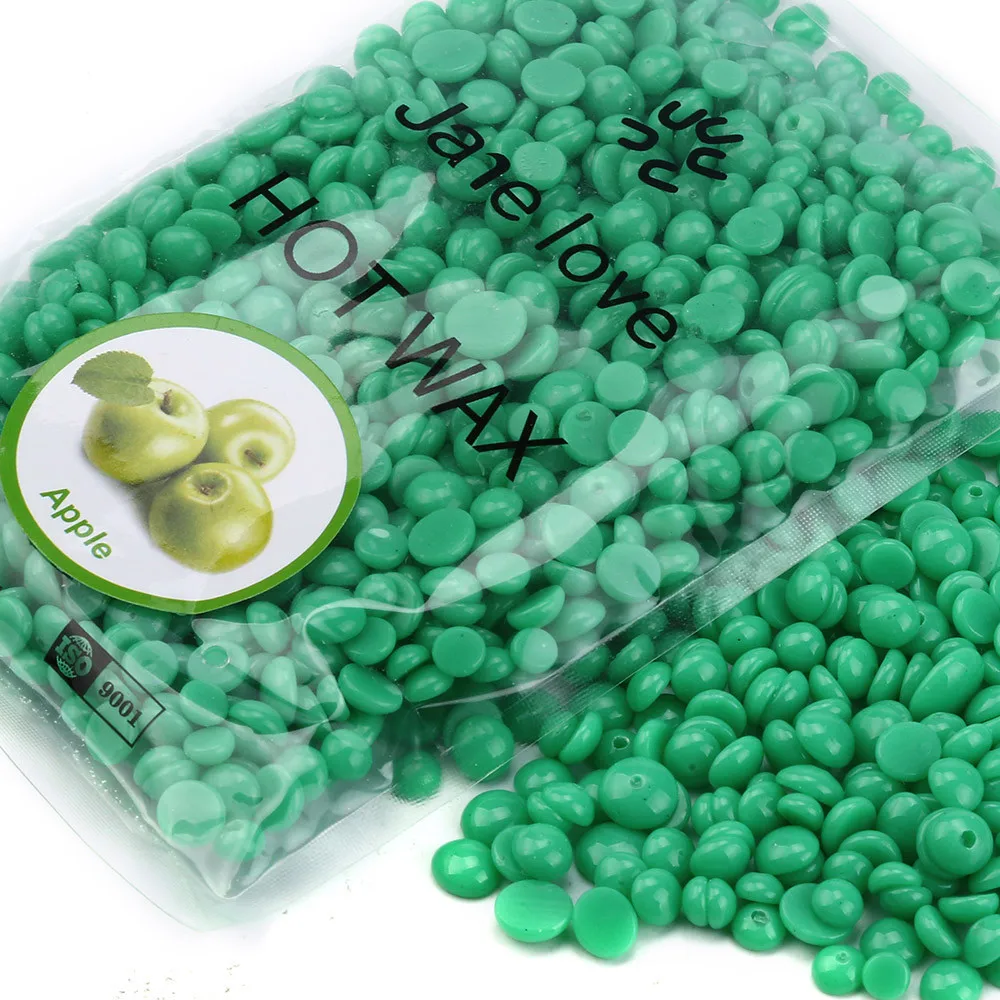 2018 100% Brand New No Strip Depilatory Hot Film Hard Wax Pellet Waxing Bikini Hair Removal Bean Green Gift Dropshipping 20