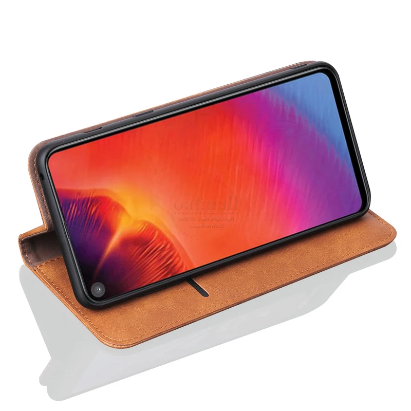 New Vintage Leather Flip Cover For Samsung Galaxy A60 Wallet Luxury Card Stand Magnet Book Cover Casual Phone Case Fundas