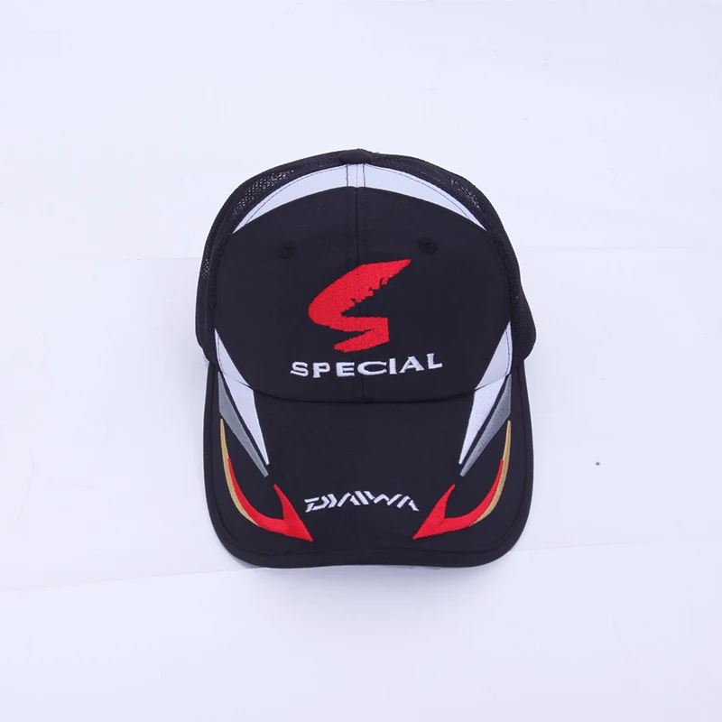 

Adjustable Daiwa Breathable Fishing Cap Men's Sunproof Baseball Mesh Cap Summer Quick Dry Hiking Fishing Hat With Embroidery