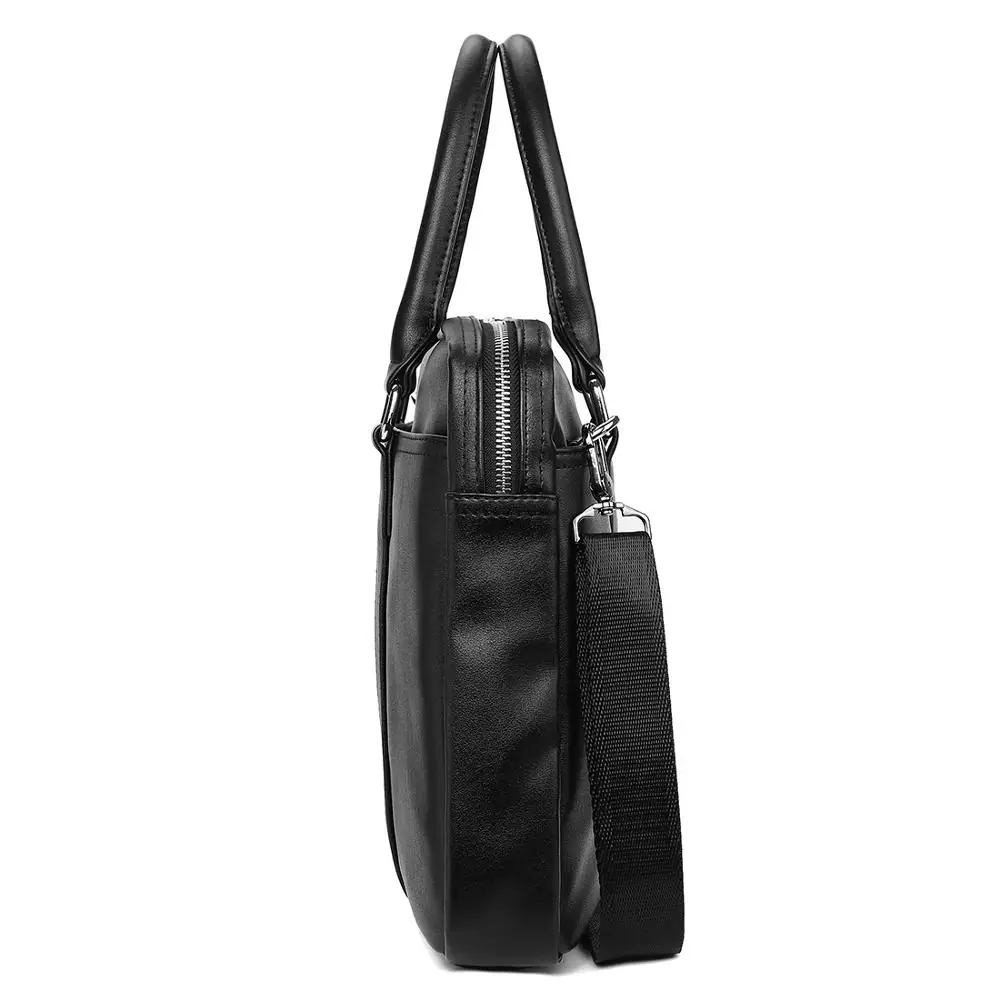 VICUNA POLO модная мягкая кожаная мужская сумка на плечо большой емкости для ноутбука