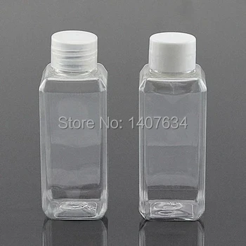 

50ml Screw Cap Clear White Blue Bottles Empty Sample Small Travel Size Portable Make Up Bottles for Parfum Cosmetic Containers