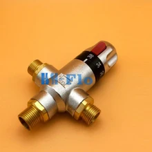 Латунь G3/" термостатический смесительный клапан, Автоматическое Смешивание клапан, DN20 разворачиваются крепление