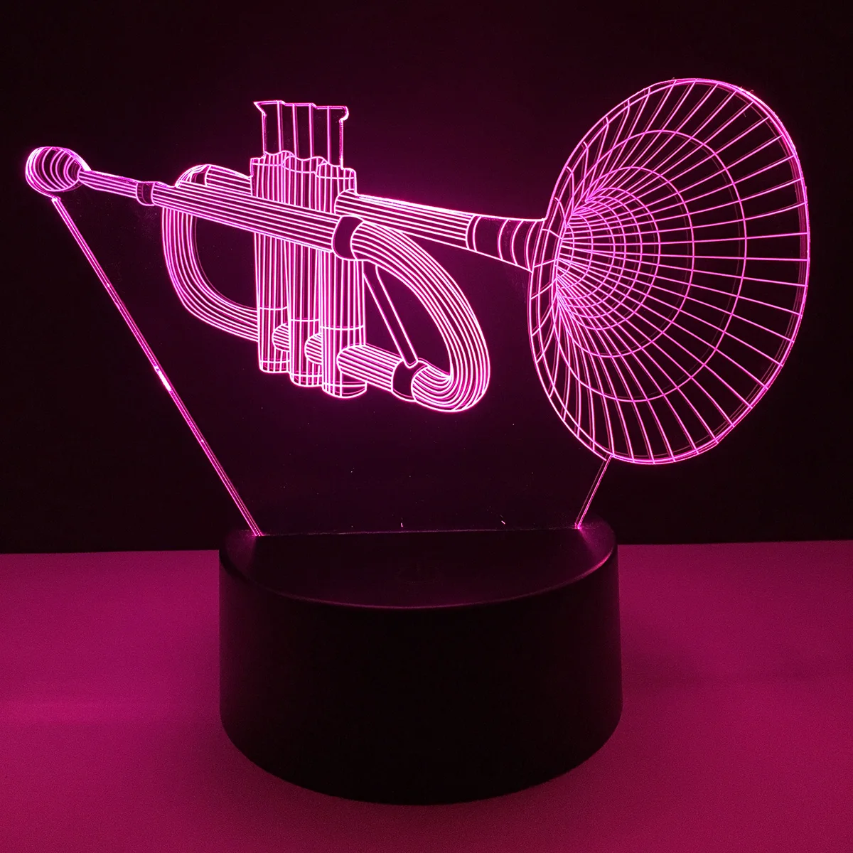 

Colorful 3D speaker USB LED Acrylic Night Light Touch Switch Nightlight Home Decor Creative Atmosphere Bedroom Desk Lamp P20