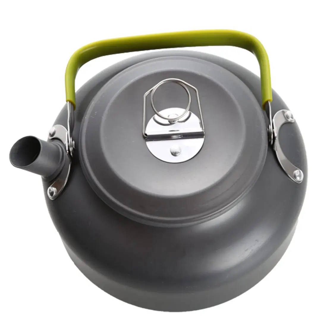Günstig Tragbare Camping Topf Wasserkocher Set Aluminium Alloy Outdoor Geschirr Kochgeschirr 3 teile satz Teekanne Kochen Werkzeug für Picknick BBQ