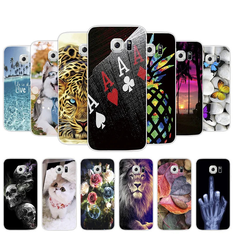 

For Coque Samsung S6 Capa Silicone TPU For Galaxy S6 G9200 G920f G920i G920A Texture Phone Case For Coque Samsung GalaxyS6 Cover
