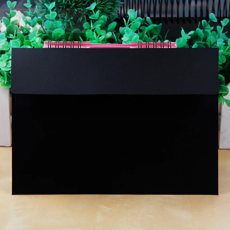 50 шт. черные конверты доступны разные размеры простые конверты|black envelope|black black