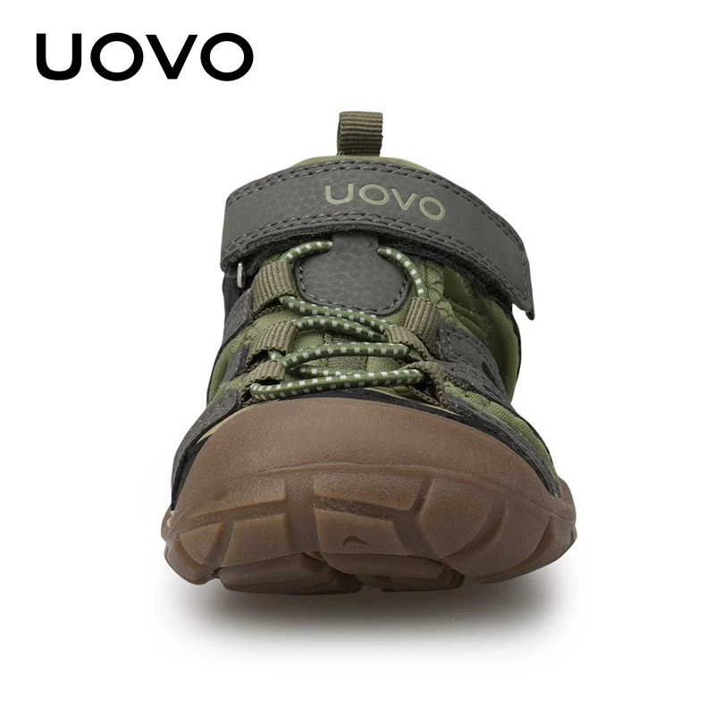 UOVO/Новинка года; детские сандалии; летняя модная обувь для мальчиков; дышащая обувь для маленьких детей; пляжные сандалии для мальчиков; размеры 28#-32