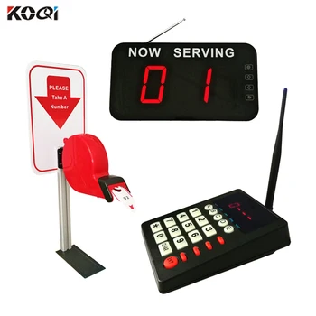 

KOQI LIMITED Queue System Manage Wireless Calling System with Ticket Dispenser for Bank Service Center