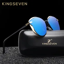 KINGSEVEN moda mujer polarizado gafas de sol de las mujeres de ojo de gato gafas mujer gafas de sol espejo accesorios originales, gafas de sol