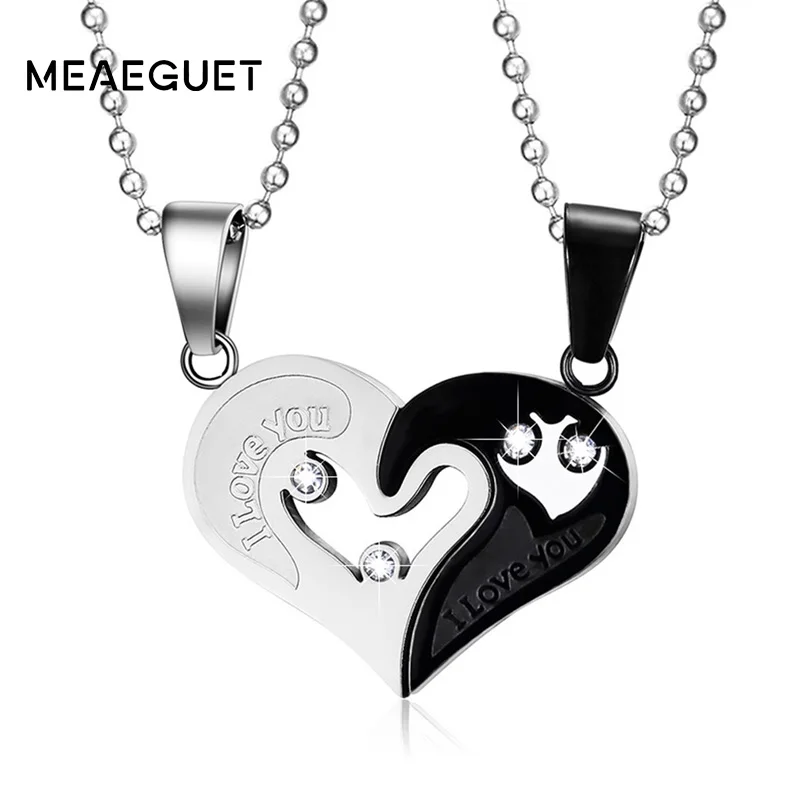 Женская цепочка с подвеской в виде сердца из нержавеющей стали|love necklace|fashion