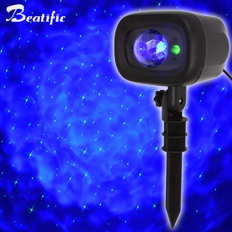 

Outdoor Christmas Twinkle Stars Light Projector Motion Clouds LED Red Green Laser Lights Christmas Decorations For Home