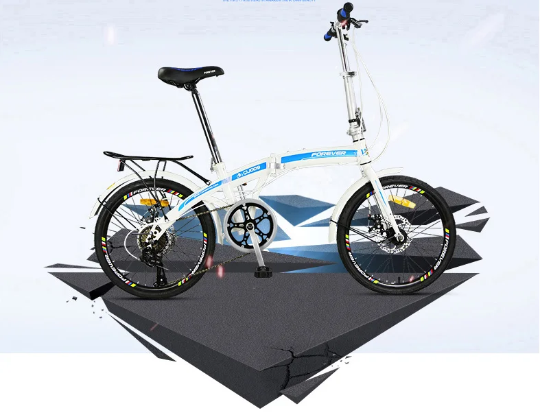 Высокоуглеродистая сталь дисковый тормоз складной велосипед Сверхлегкий 20 дюймов для мужчин и женщин