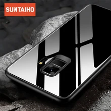 Suntaiho Glass Case for samsung s9 case TPU Edge PC for samsung galaxy s8 Glass Back Cover S7 A8P 2018 J4 J6 J800 coque Note8 9 Suntaiho Glass Case for samsung s9 case TPU Edge PC for samsung galaxy s8 Glass Back Cover S7 A8P 2018 J4 J6 J800 coque Note8 9