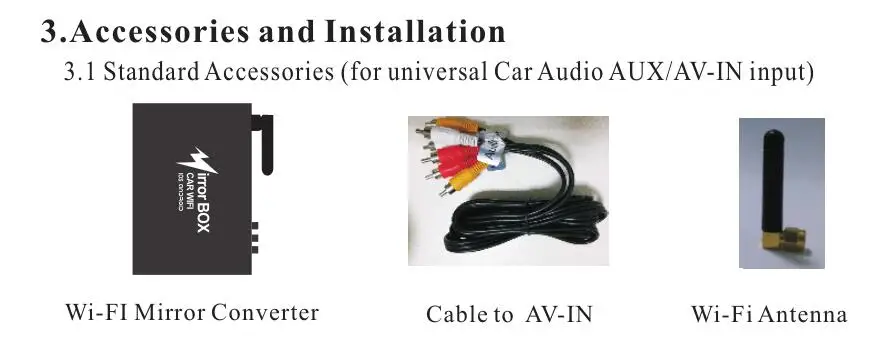  car wifi video Mirrorlink Box Wireless Airplay Miracast Allshare Cast Screen Mirroring for Smart Ph