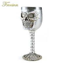 Смола нержавеющая сталь Кубок с черепом Ретро бокал для вина Готический бокал для коктейлей es ужасные чашки для виски вечерние бар посуда для напитков Прямая поставка