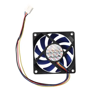 

12V DC 32 70mm 4-Pin Computer Case CFM PWM CPU PC Fan Blue & Black