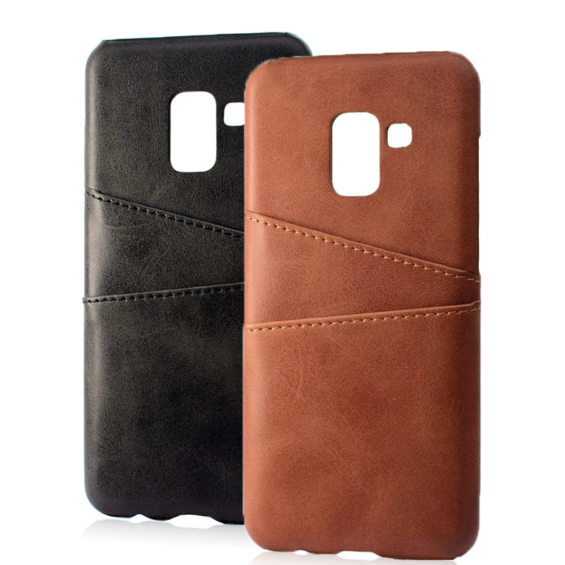 Wallet Phone Cases For Samsung Galaxy A5 2018 A530F Case Leather Card Slot Hard PC Back Covers Luxury A8 |