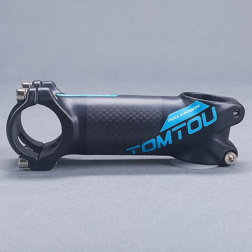 blue mountain bike stem