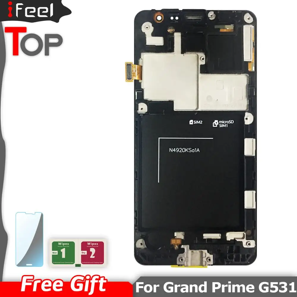Для Samsung GALAXY Grand Prime G531 ЖК дисплей с сенсорным экраном G531H G531FZ SM рамкой дигитайзер