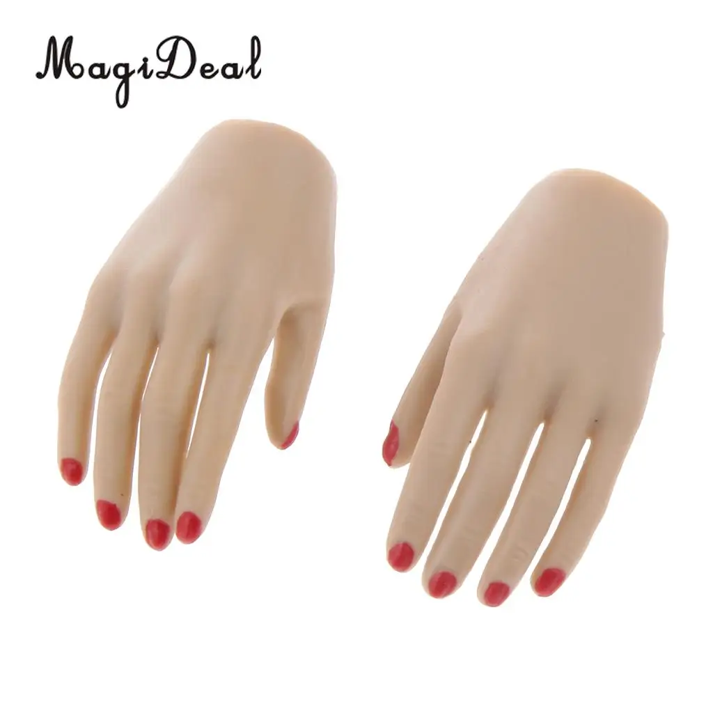 10Pcs PVC 1:6 Scale Womens Hand Models for 12 Inch Female Action Figure Body Dolls Children DIY Making Accs Toys