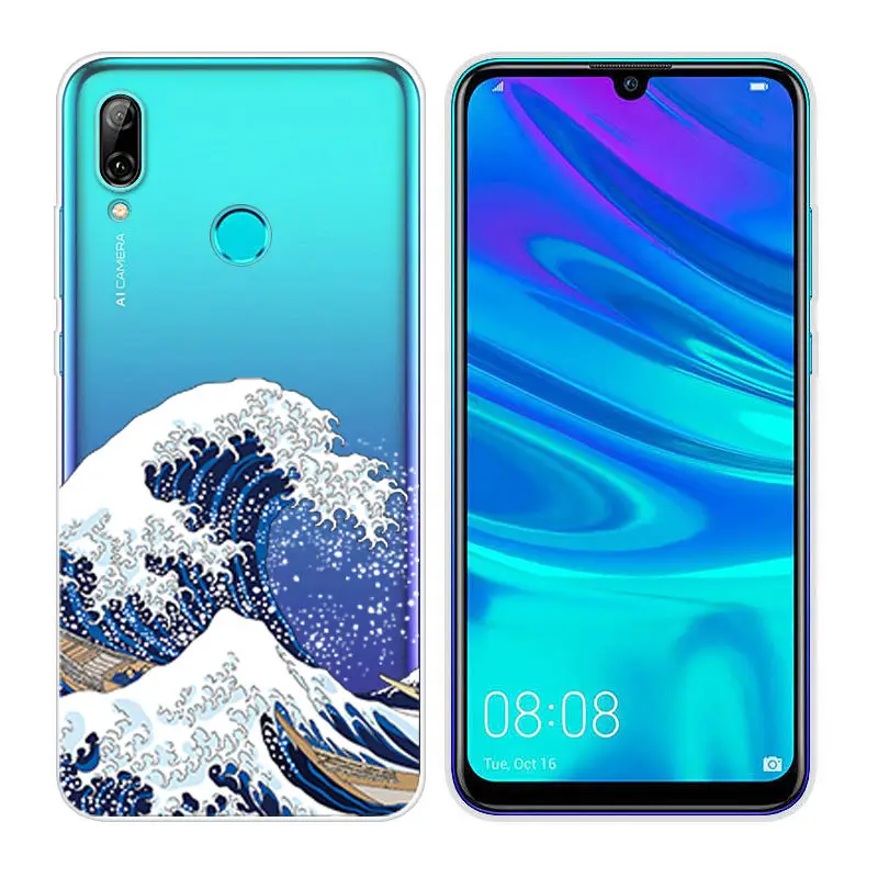 Silicone Fundas for Huawei P Smart 2019 Soft TPU Back Phone Case for 6.21 inch P Smart 2019 Clear Cover PSmart 2019 Shell Capa  (50)