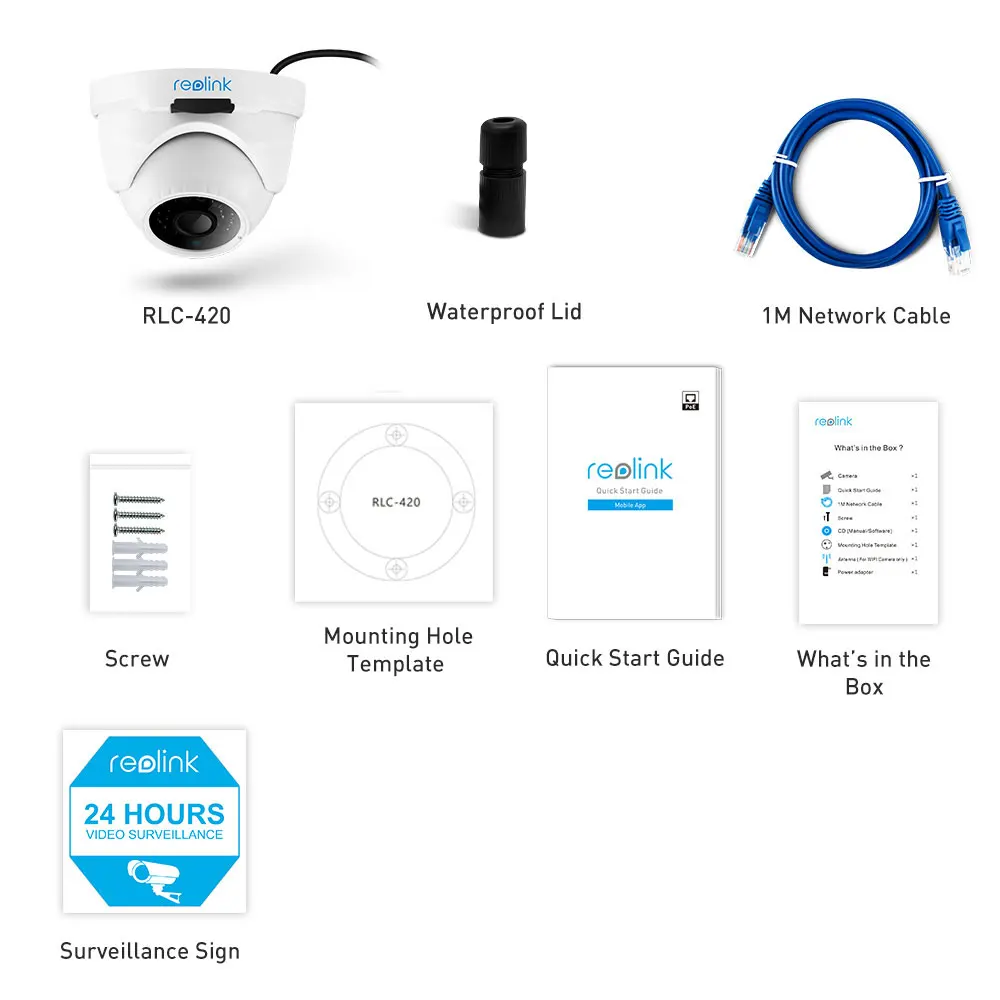 Reolink 5MP PoE IP камера наружная камера наблюдения с SD слотом для карты всепогодный Удаленный просмотр аудио