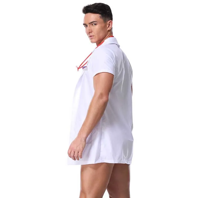 3 PCS Mens Nurse Costume Sexy Cosplay Adults Night Party Clothing Gay Uniform Underwear Doctor Roleplay Physician Sexy Fancy Suits (7)
