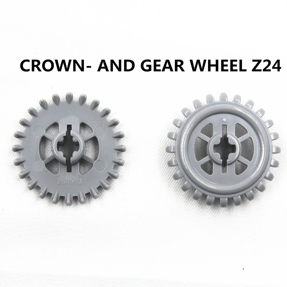 Self-Locking Bricks free creation of toy Technic Parts CROWN- AND GEAR WHEEL Z24 20Pcs compatible with Lego