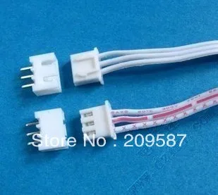 

50 pcs 3 Pin Connector leads Heade 2.54 mm L: 200mm