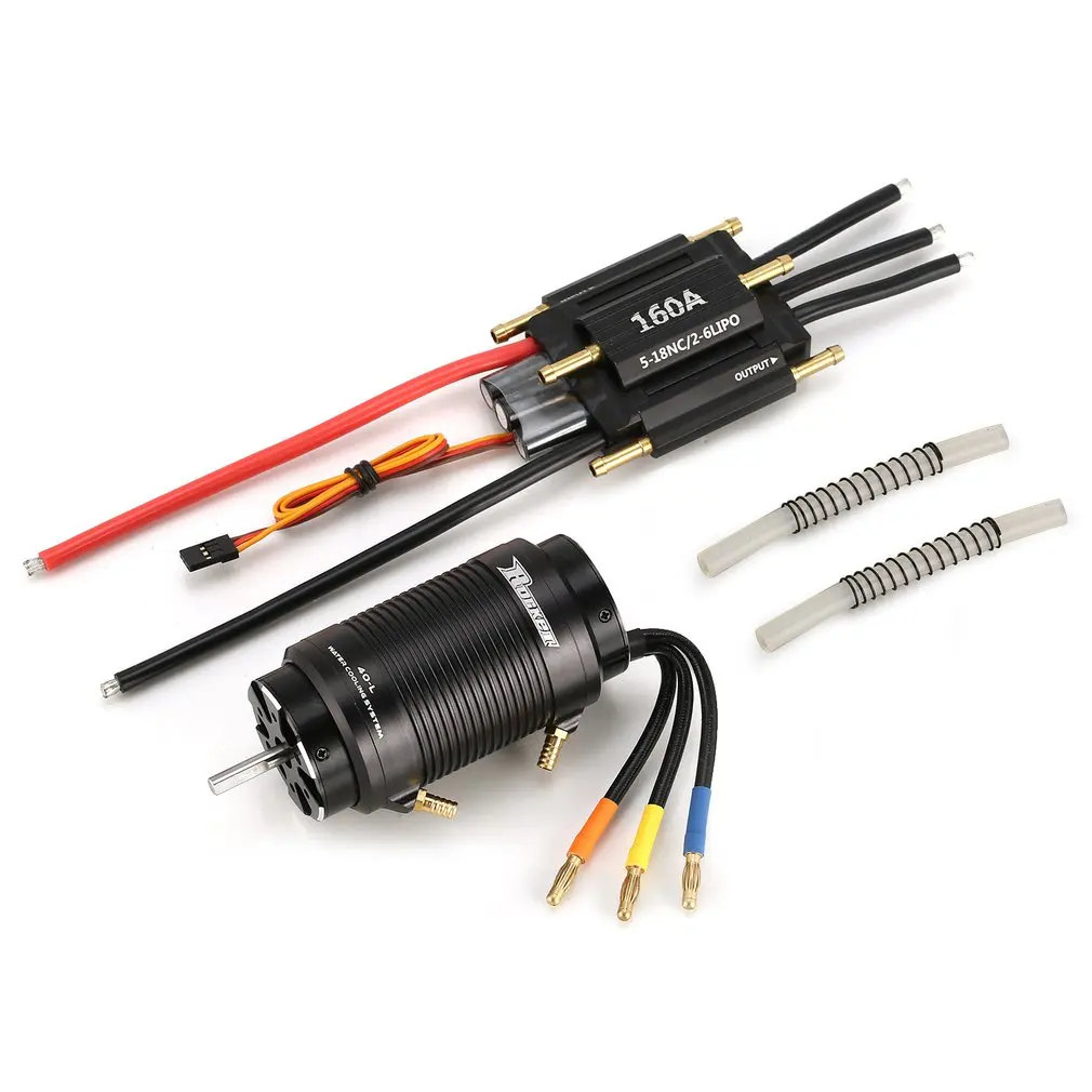 

SURPASSHOBBY 4 Poles 4092 1250KV Brushless Motor with 40-L Water Cooling Jacket 160A ESC for 1000mm RC Boat Model Parts