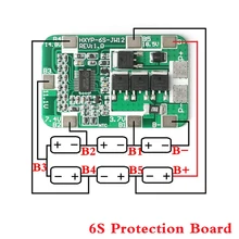 6S 14A 22,2 V PCB BMS 18650 Защитная плата для 18650 литий-ионных батарей зарядное устройство защитный модуль 25,2 V